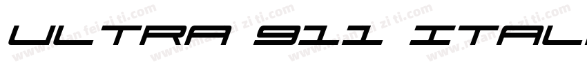 Ultra 911 Italic字体转换